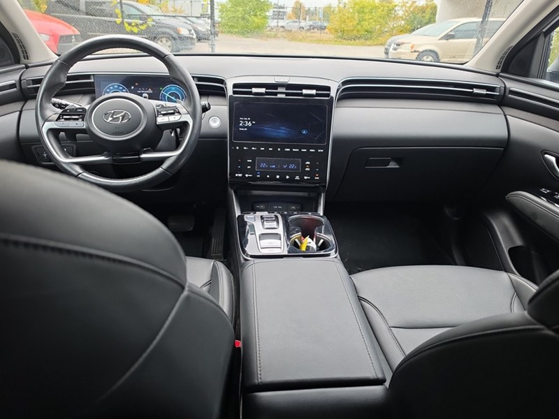 CRYSTAL WHITE 2024 Hyundai Tucson Hybrid Luxury AWD