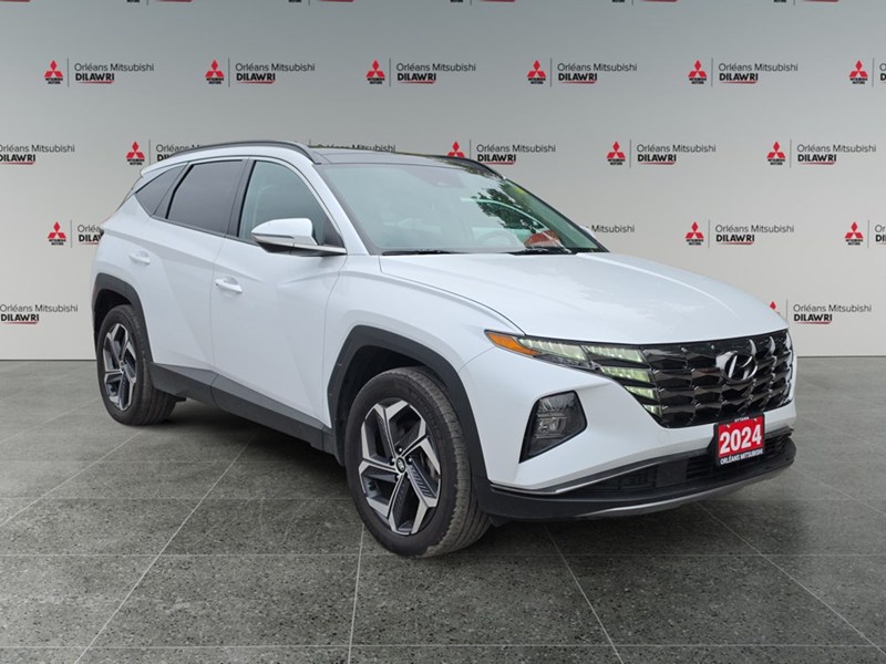 CRYSTAL WHITE 2024 Hyundai Tucson Hybrid Luxury AWD