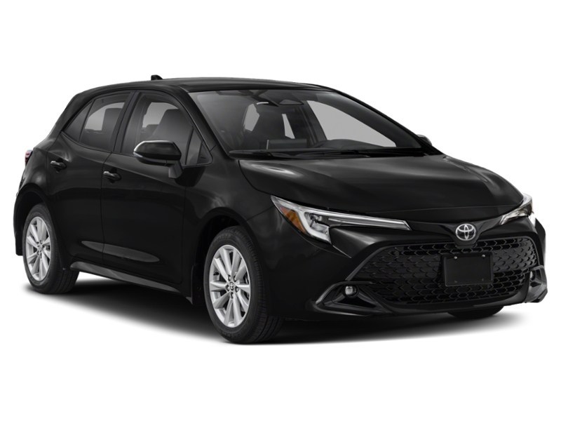 MIDNIGHT BLACK 2024 Toyota Corolla Hatchback CVT exterior