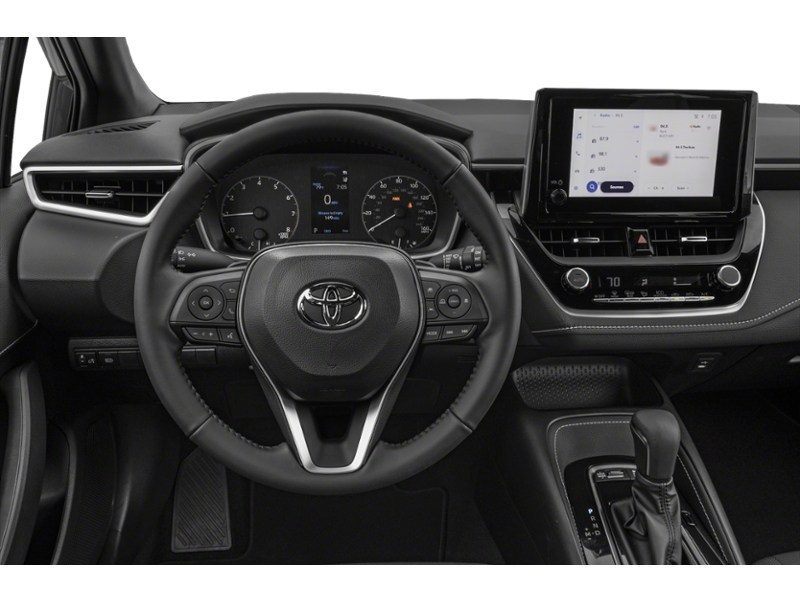 MIDNIGHT BLACK 2024 Toyota Corolla Hatchback CVT interior
