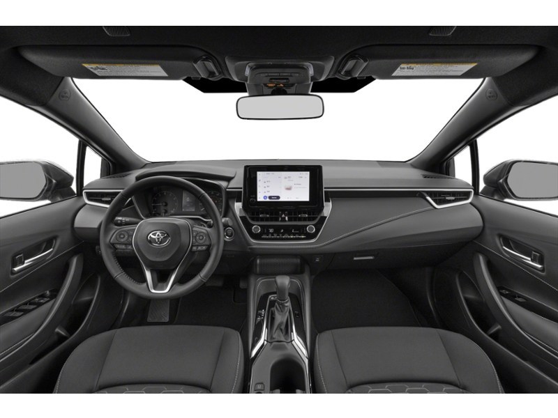 MIDNIGHT BLACK 2024 Toyota Corolla Hatchback CVT interior