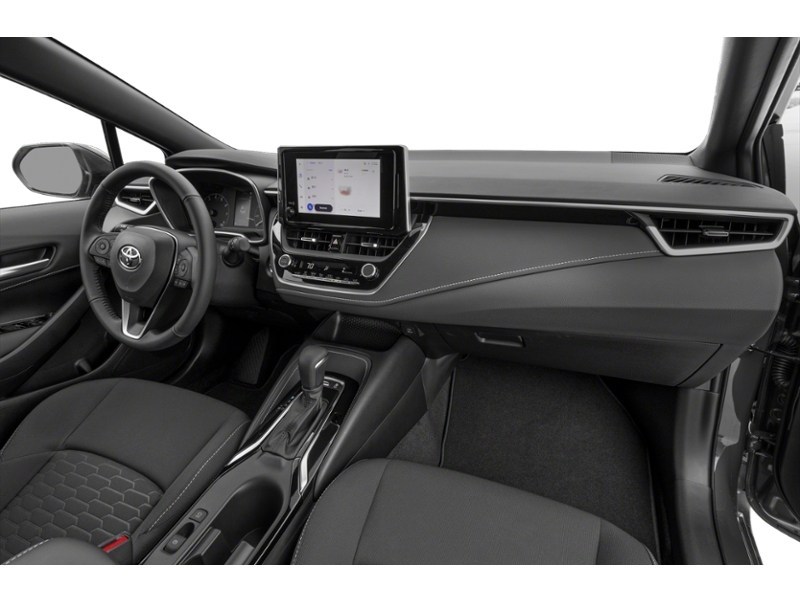 MIDNIGHT BLACK 2024 Toyota Corolla Hatchback CVT interior