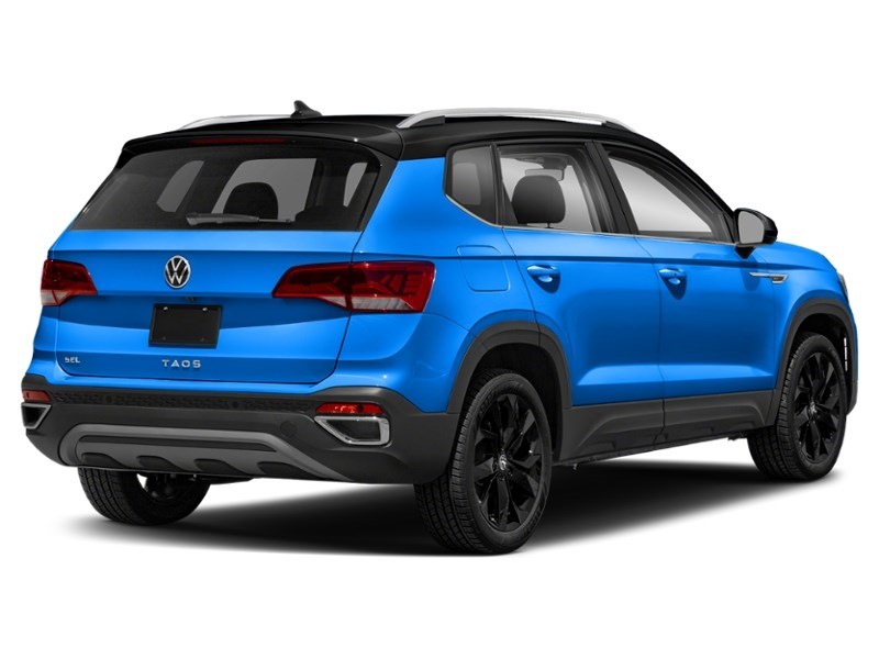 2024 Volkswagen Taos Highline 4MOTION Cornflower Blue Metallic/Black Roof  Shot 8