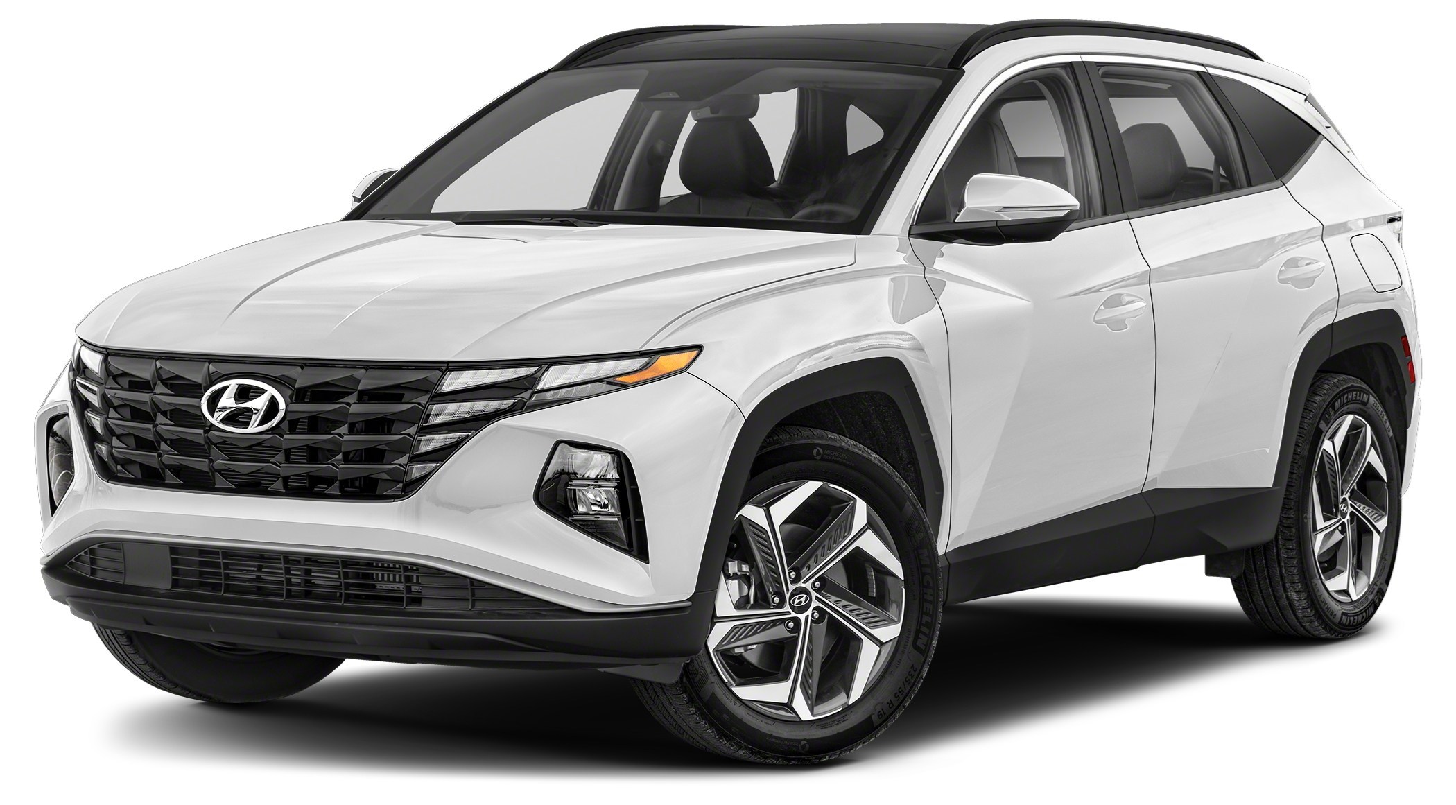 CRYSTAL WHITE 2024 Hyundai Tucson Hybrid Luxury
